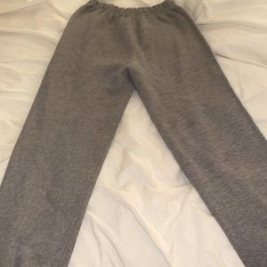 Plain gray sweatpants